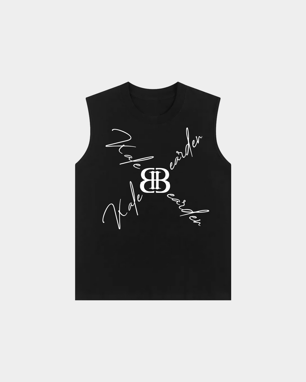 Kaleb A. Bearden BB Monogram Signature Tank top with signature logo and monogram design, casual sleeveless athletic wear.