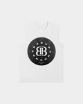 Kaleb A. Bearden BB Poker Chip graphic tank top featuring a bold poker chip design on lightweight fabric.