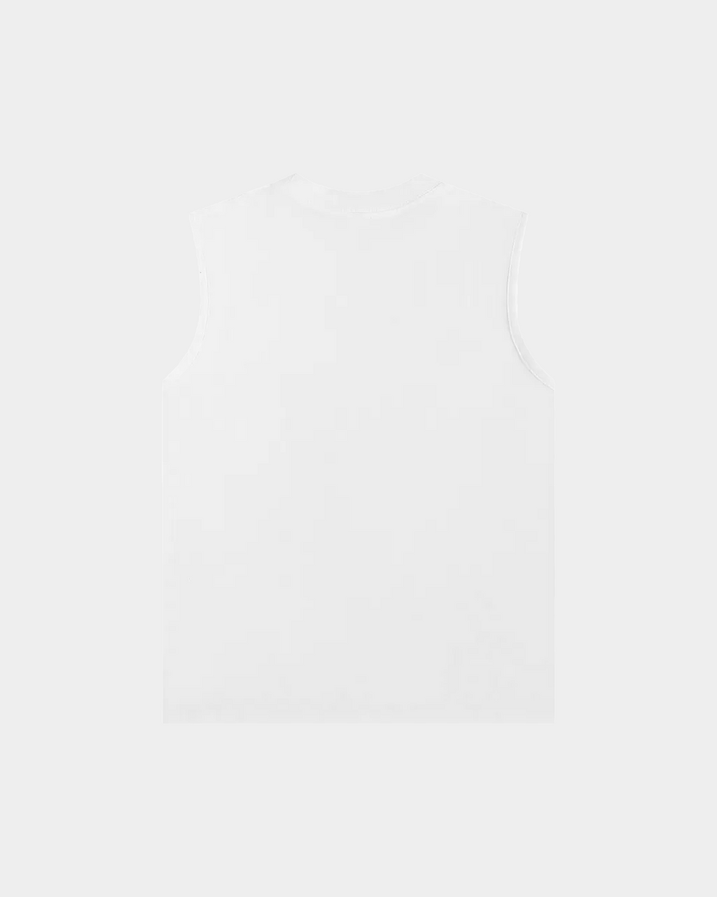 Black tank top with colorful BB Poker Chip graphic design by Kaleb A. Bearden, sleeveless casual men's clothing.