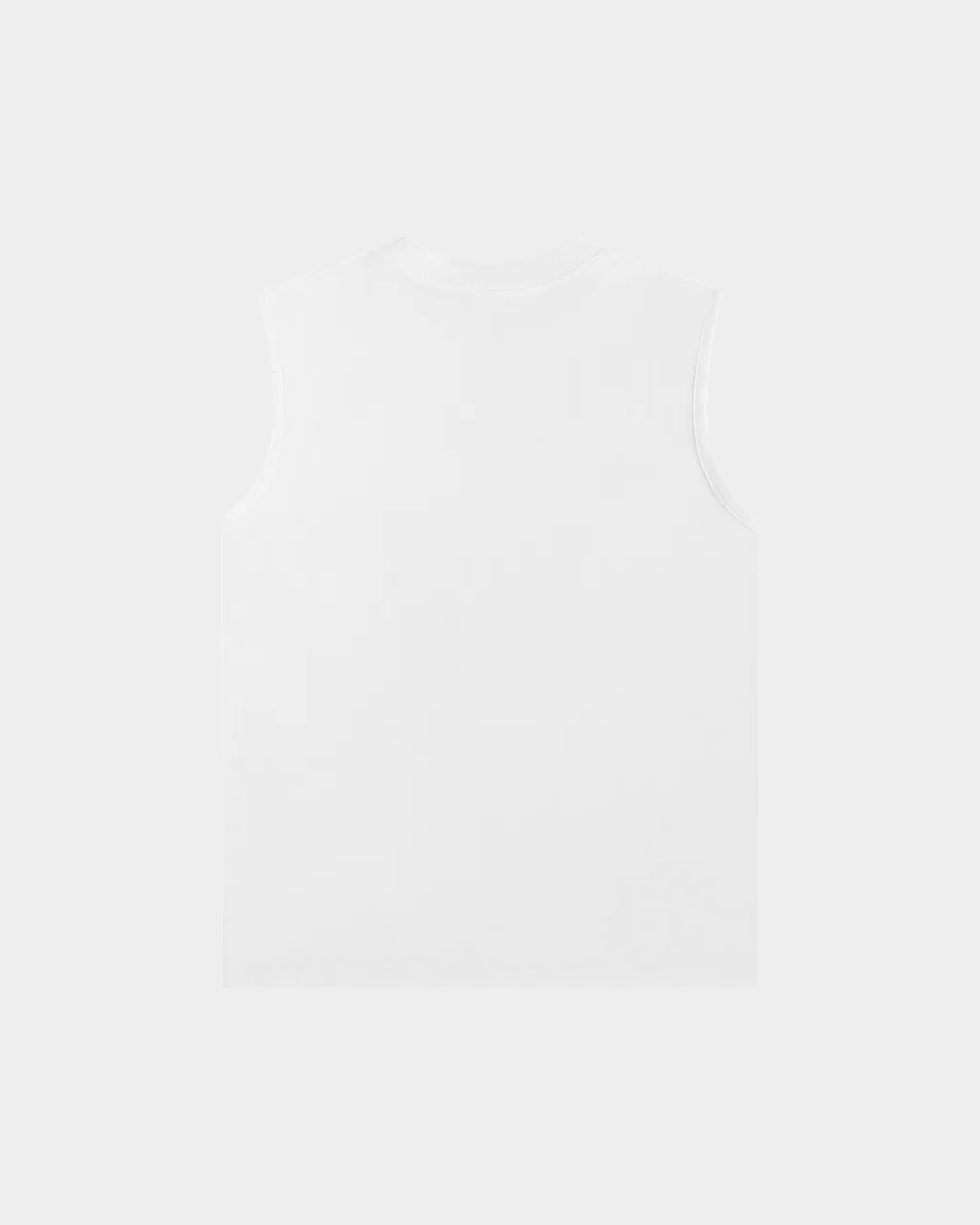 Black tank top with colorful BB Poker Chip graphic design by Kaleb A. Bearden, sleeveless casual men's clothing.