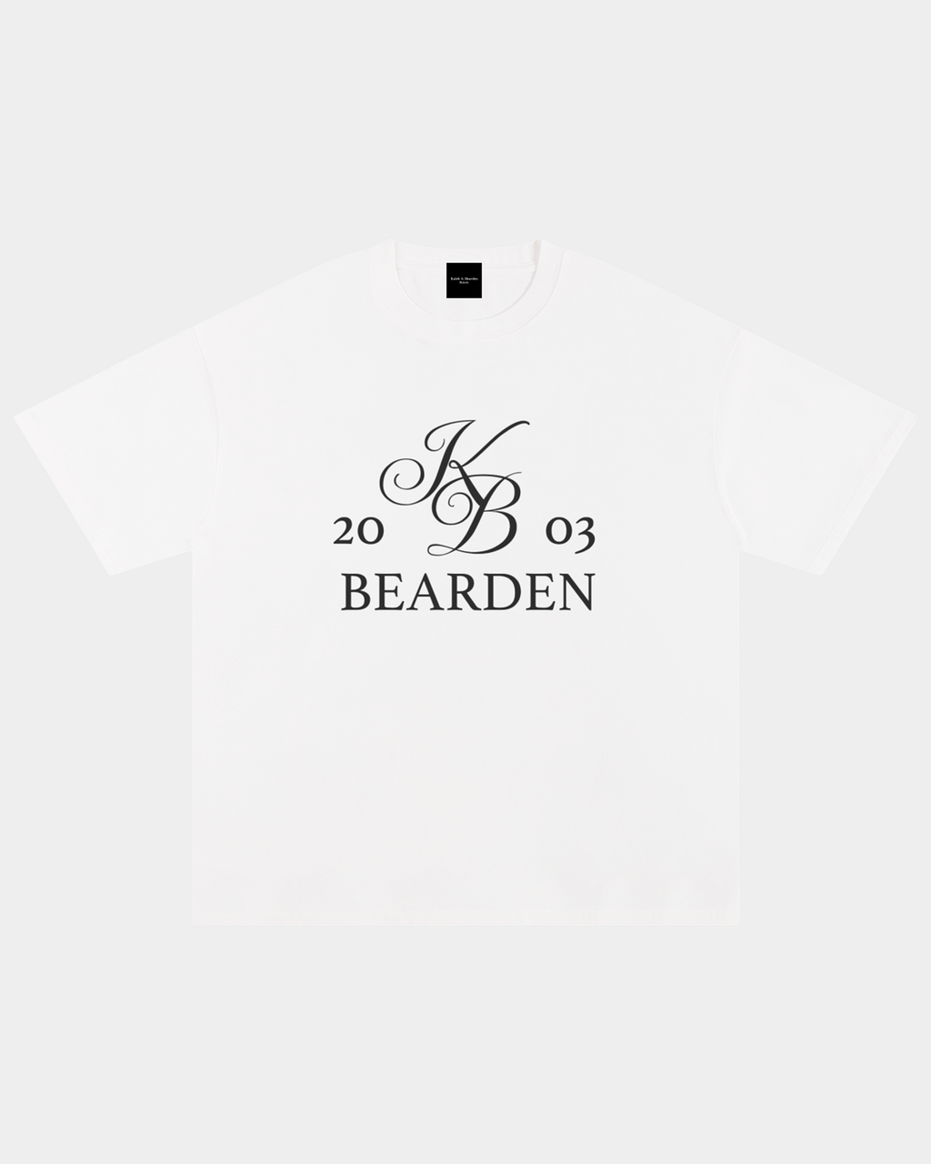 Kaleb A. Bearden KB Monogram Tee featuring a stylish monogram design on a casual t-shirt.