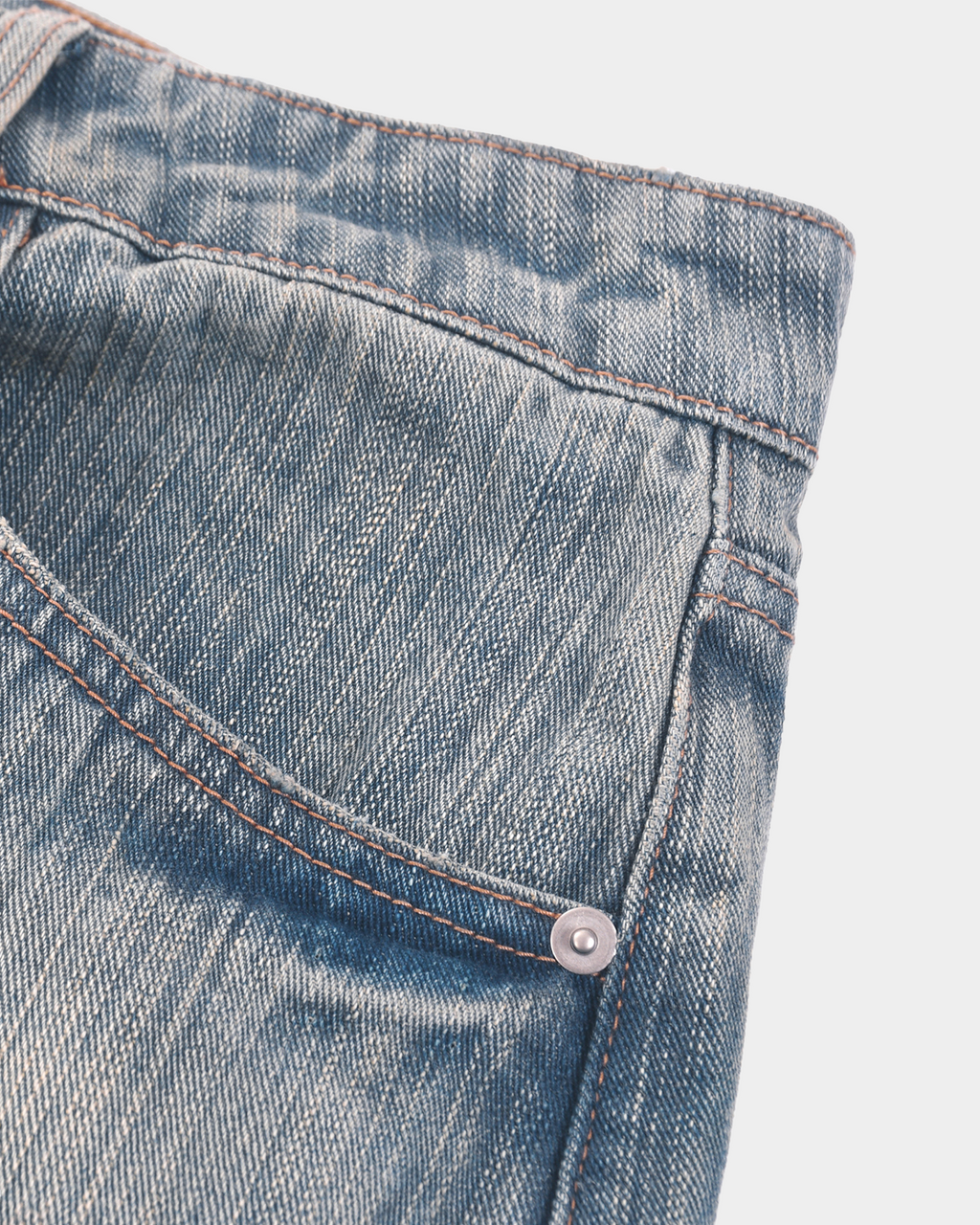 Kaleb A. Bearden monogram brushed denim pants featuring a stylish monogram design and comfortable fit.