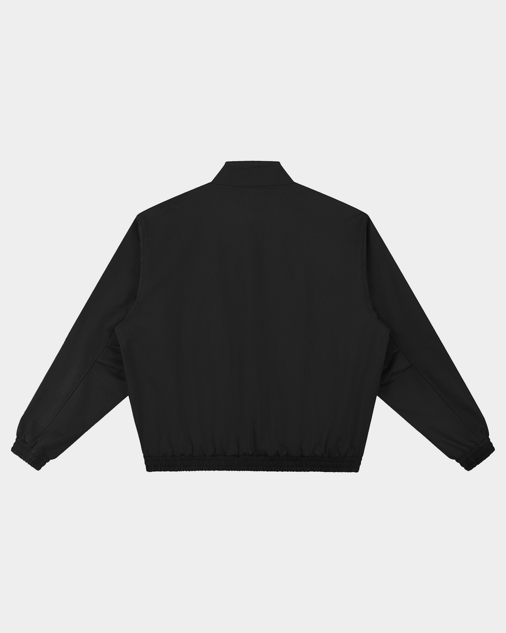 Kaleb A. Bearden Blakely Depot Bomber Jacket in black with ribbed cuffs and collar, featuring a stylish, modern design.