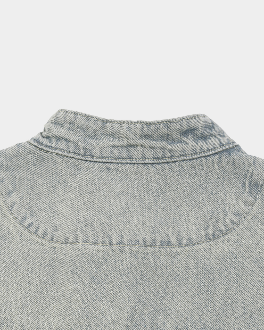 Vintage denim racing jacket by Kaleb A. Bearden with classic design, featuring a rugged denim exterior and racing-inspired details.