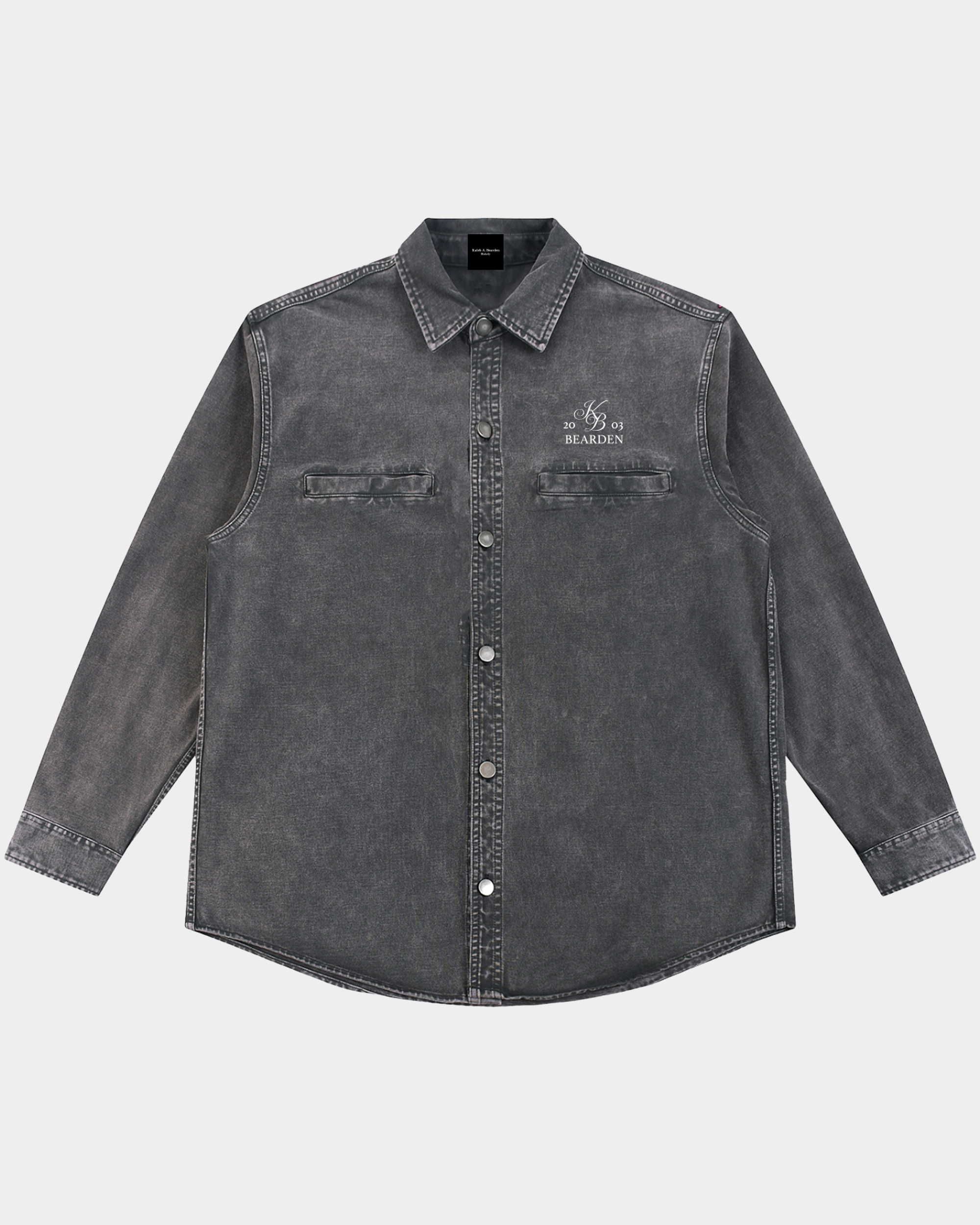 *Old Monogram Washed Denim Overshirt