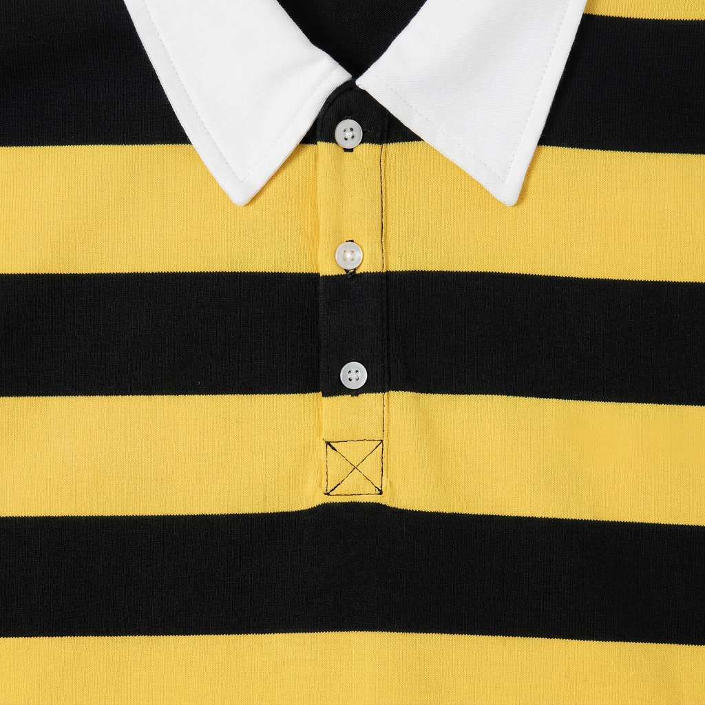 *Old Striped Cotton Rugby Shirt