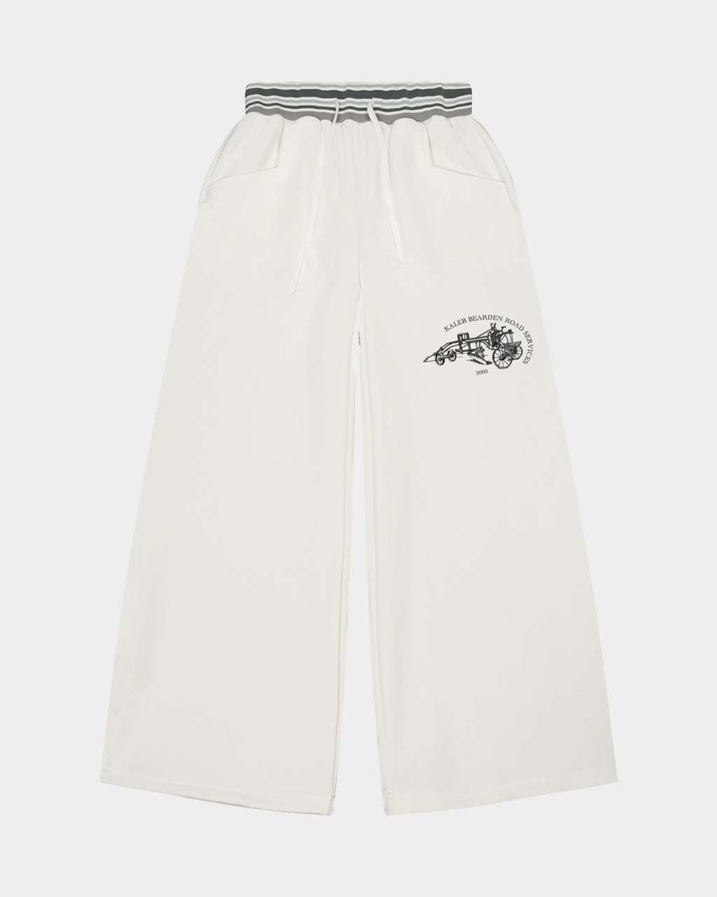 Kaleb A. Bearden Signature Track Pant in black, showing side view with adjustable waistband and athletic fit.