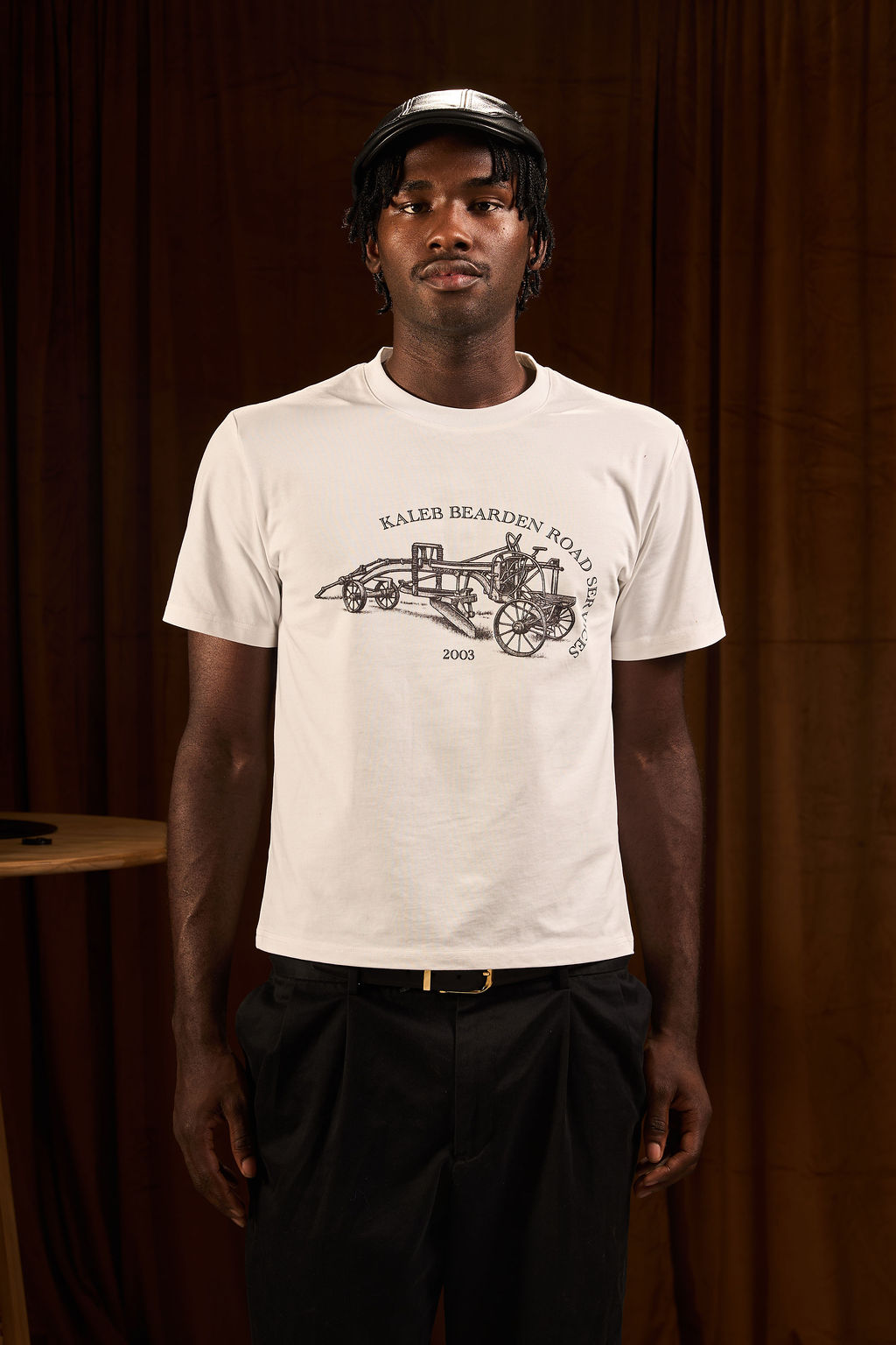 Bearden KB Road Service Tee shirt featuring a graphic design, casual fit, and comfortable fabric, ideal for everyday wear.