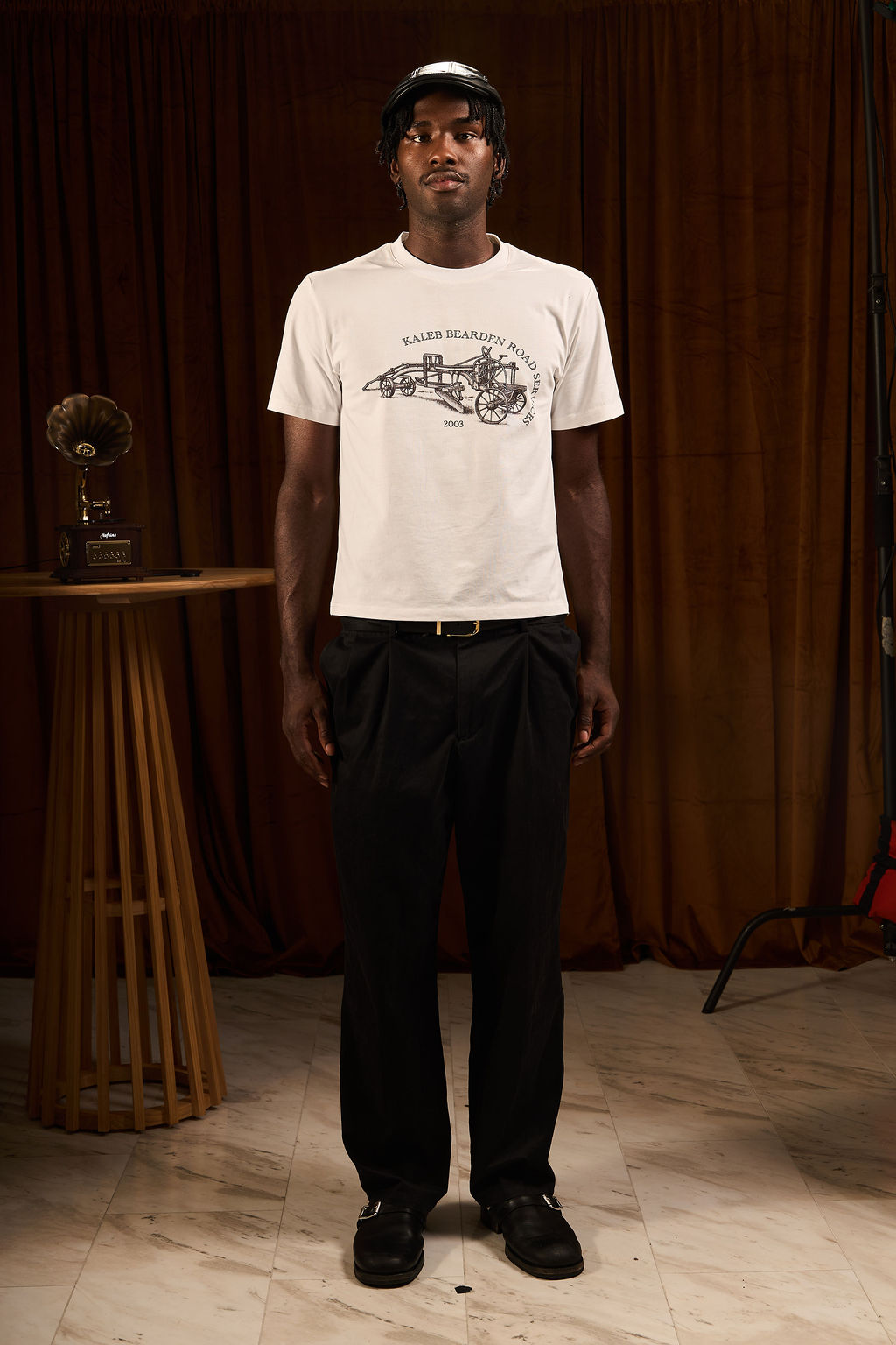 Bearden KB Road Service Tee featuring a road-themed graphic on a casual men's T-shirt.