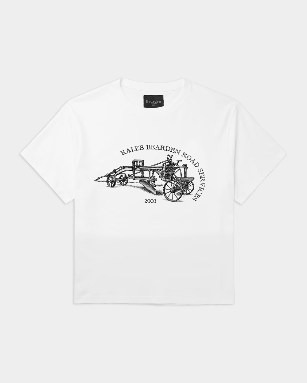 Bearden KB Road Service Tee, men's black T-shirt with road service graphic, casual and comfortable new apparel.
